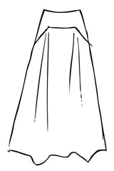 Fall 2019 - Skinny Stripe Wobble Skirt - grey/black - xsm